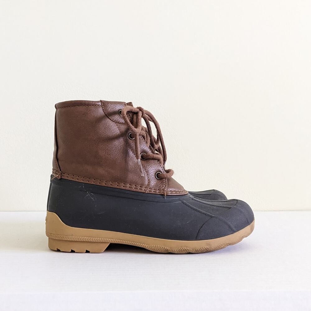 Sperry Port Boot Water-Proof Duck Boots Size 3M Kids Snow Shoes Winter